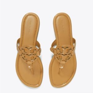 Tory Burch MILLER PATENT LEATHER SANDAL Size 12